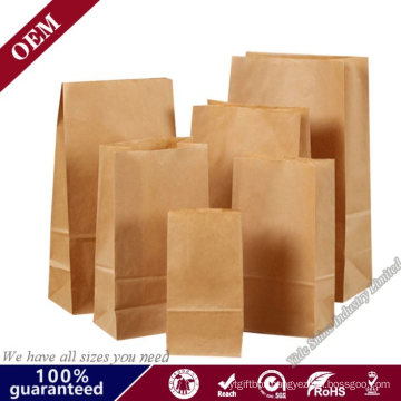 environmental Gerocery Shopping Packing Bag Take out Food Bag Christmas Goodie Bags Kraft Paper Bakery Bags with Custom Printing